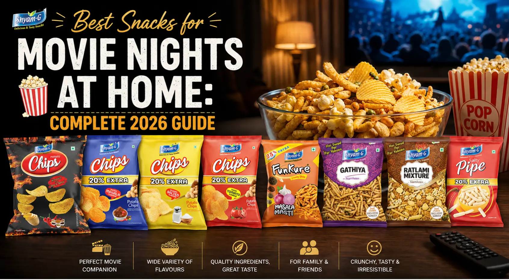 Best Popcorn in India and Top Snacks to Make Your Movie Night at Home Really Good