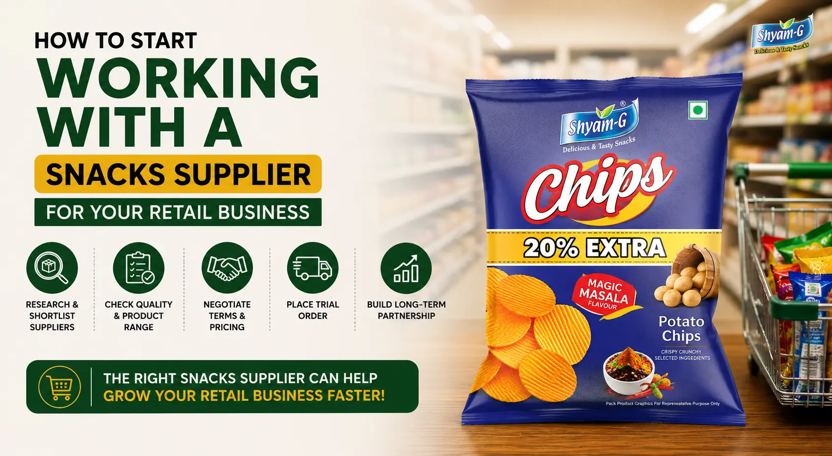 How to Start Working with a Snacks Supplier for Your Retail Business