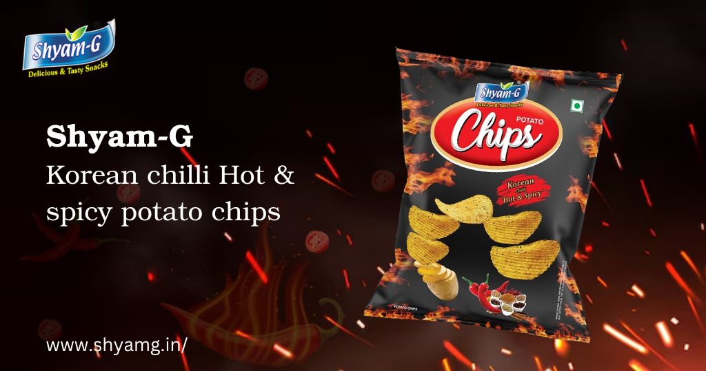 Shyam-G Snacks - Korean Chilli "Hot & Spicy" potato chips: Fire crisis that you can't resist!